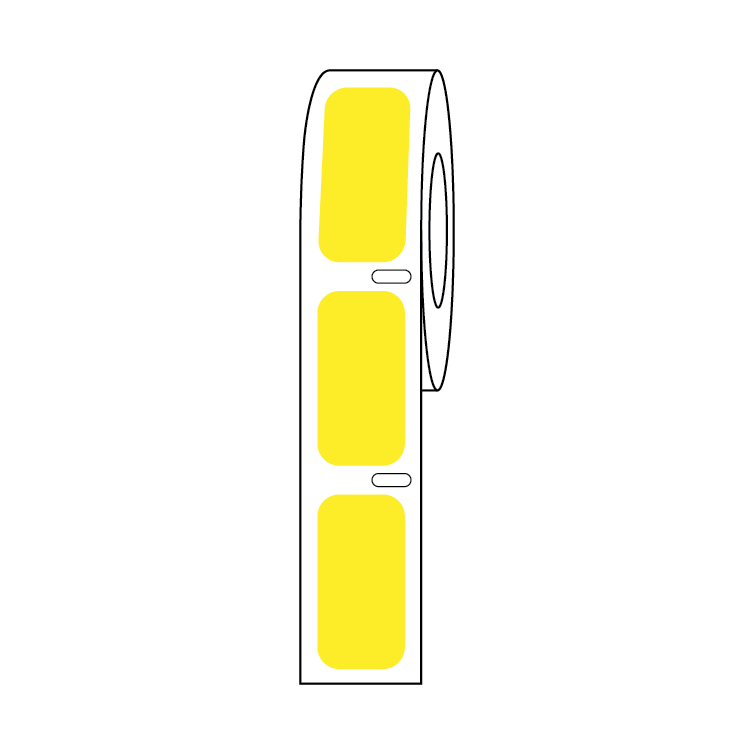 Cryogenic Direct Thermal Label Rolls, 9.5mm Dots to 51x19mm — 28 Sizes & Colors, Roll | Globe Scientific
