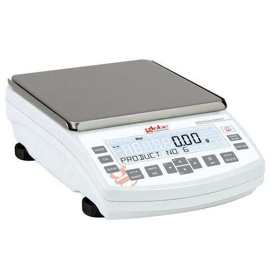 Globe Scientific Precision Balance 6000g × 0.01g w/ ISO 17025 Cert | GBA-6002C-CT | LabSupplies.com