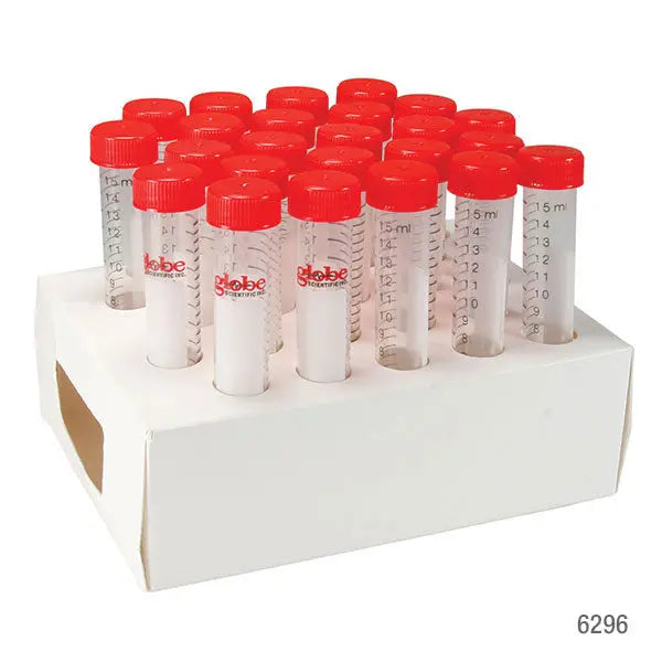 Diamond MAX Centrifuge Tubes, PP, Attached Flat Cap — 15 mL & 50 mL, 500/Case | Globe Scientific