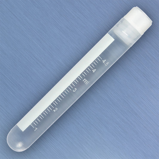 Globe Scientific 3006 5.0 mL Cryogenic Vial, TUBE: POLYPROPYLENE (PP) - CAP: POLYETHYLENE (PE) - Case of 500