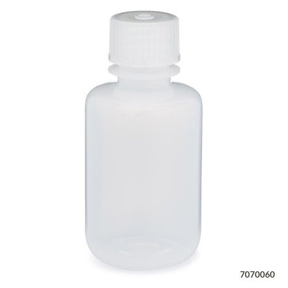 Globe Scientific Bottle, Narrow Mouth, Ldpe Bottle, Attached Pp Screw Cap, 12/Pack 30 mL to 500 mL