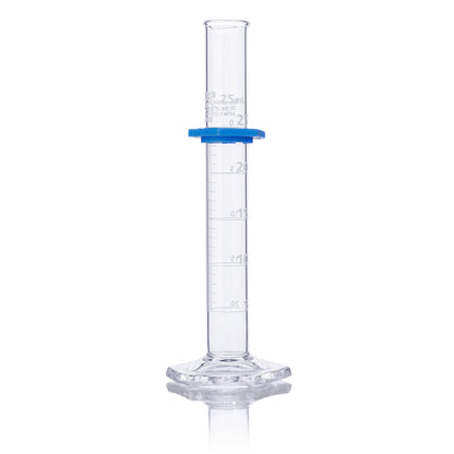 Globe Scientific Cylinder, Graduated, Globe Glass, Class B, To Deliver (Td), Dual Grads, Astm E1272, 4/Box 5 mL to 100 mL