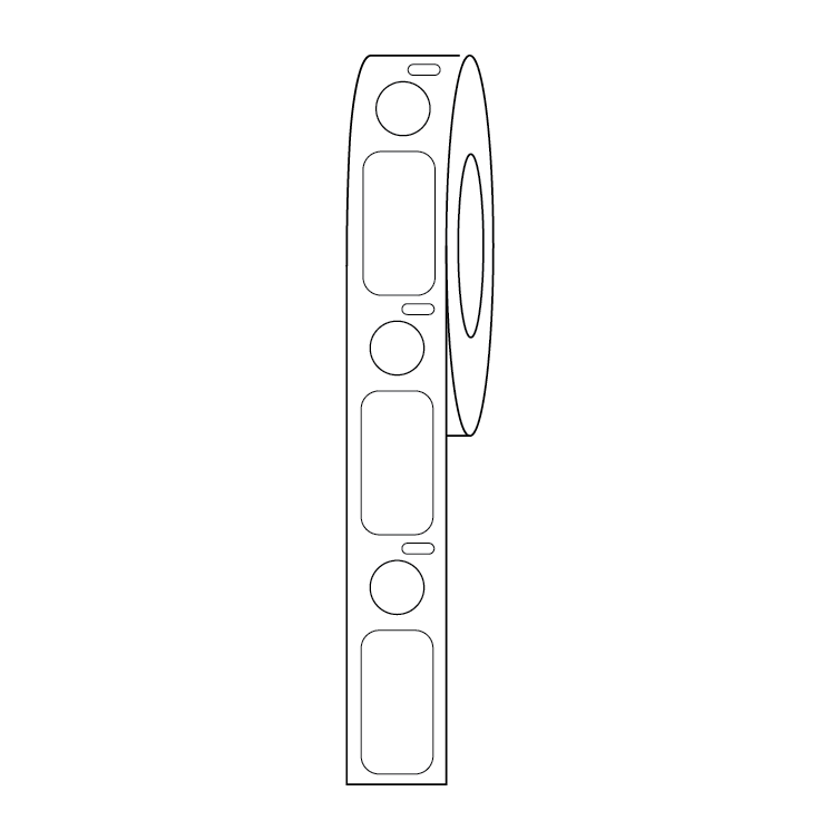 Globe Scientific LTC-24X13-95W cryogenic label dot combo White