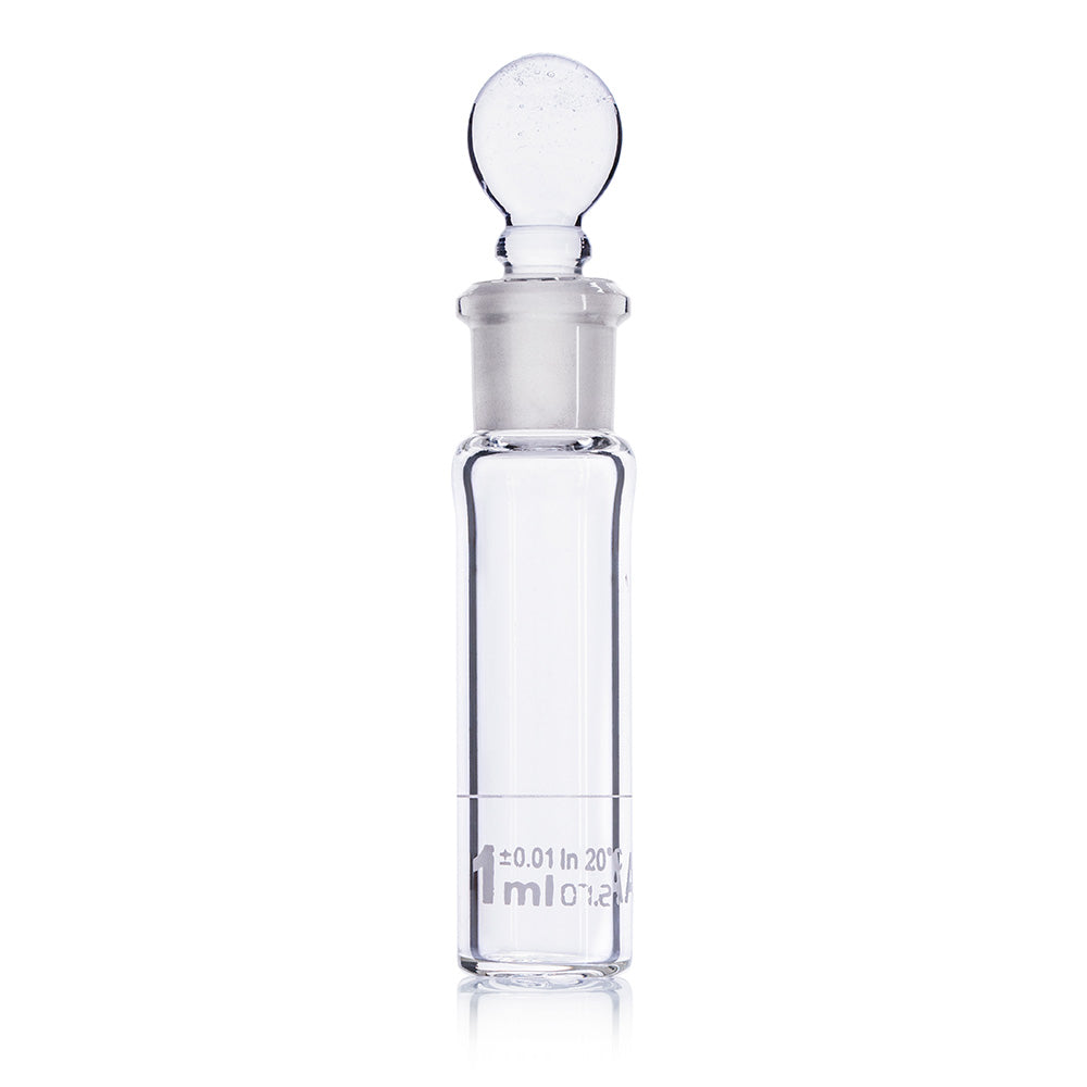 Globe Scientific Narrow Mouth Volumetric Flask 8200001 1 mL Borosilicate Glass