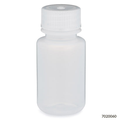 Globe Scientific Bottle, Wide Mouth, Ldpe Bottle, Attached Pp Screw Cap, 12/Pack 30 mL to 1000 mL