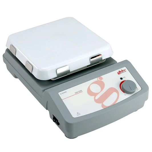 Globe Scientific Stirrer, Analog, 7 x 7 inch glass ceramic top plate, 200-240v 50-60Hz GHS-550S-UK-EU Laboratory Equipment