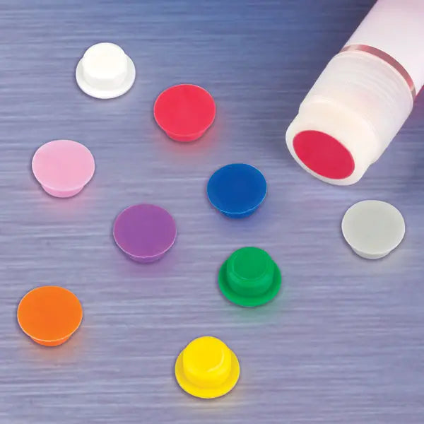 Cap Inserts for CryoCLEAR Vials, Color-Coded — 9 Colors, 100/Bag & 500/Bag | Globe Scientific