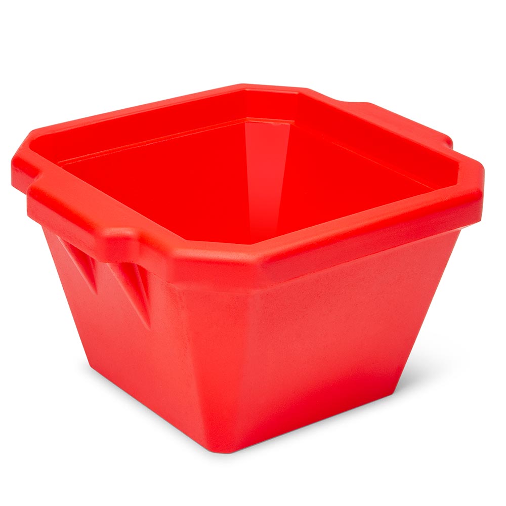 455021R - Globe Scientific 1L Ice Tray with Lid Red