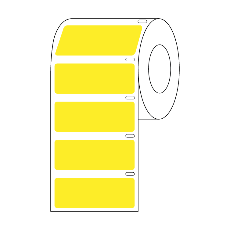 Cryogenic Direct Thermal Label Rolls, 9.5mm Dots to 51x19mm — 28 Sizes & Colors, Roll | Globe Scientific
