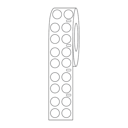 Globe Scientific LTC-13W cryogenic label dots White