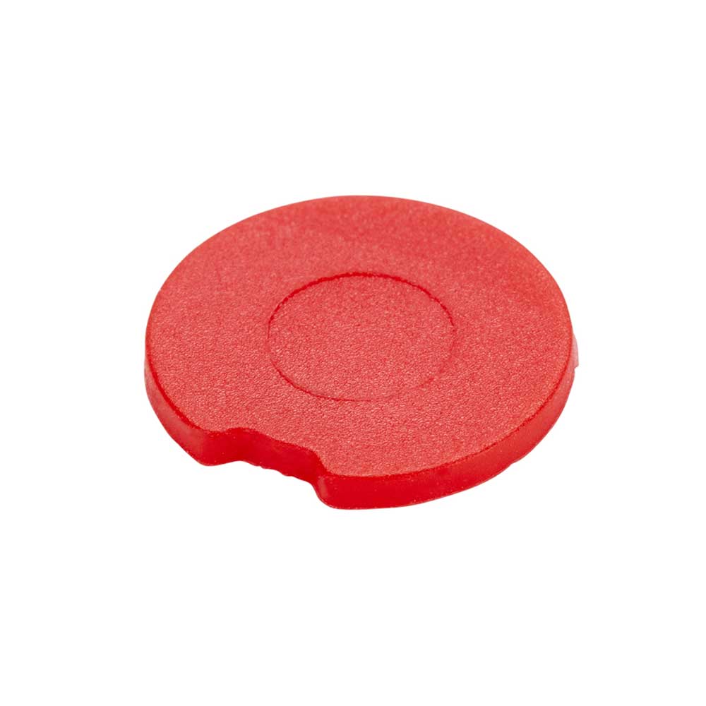 Globe Scientific 3030-CIR Cap Inserts, Red - Pack of 500