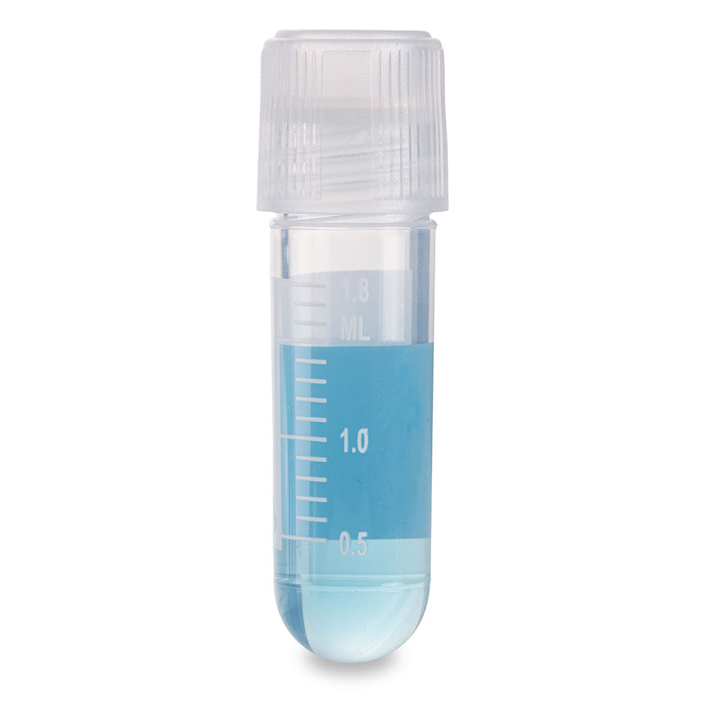 Cryogenic Vials, Sterile PP with O-Ring Screwcap — Internal & External Thread, 1.0–5.0 mL, 500/Case | Globe Scientific