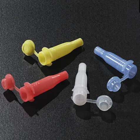 Sample Cups with Cap for Cobas Mira, Capped — 5 Colors, 1000/Pack | Globe Scientific