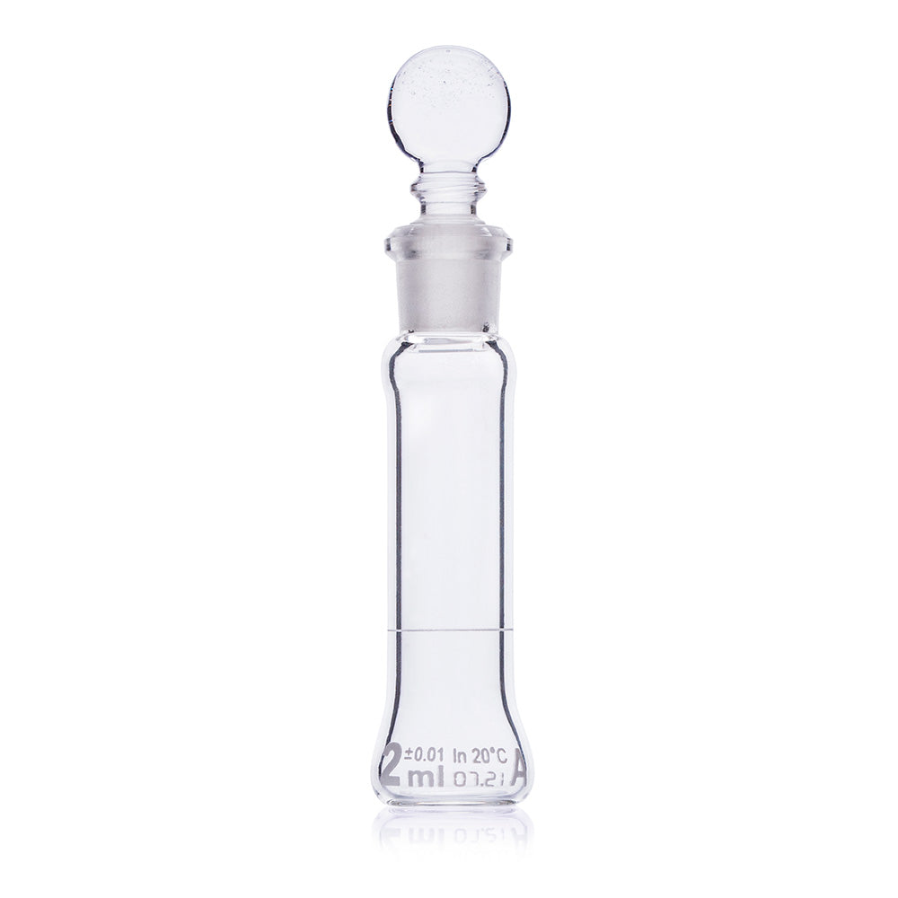 Globe Scientific Narrow Mouth Volumetric Flask 8200002 2 mL Borosilicate Glass