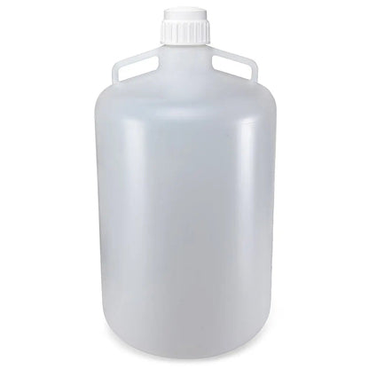 Globe Scientific Carboy, Round with Handles, PP, White PP Screwcap, 50 Liter, Molded Graduations, Autoclavable 7200050 Laboratory Equipment