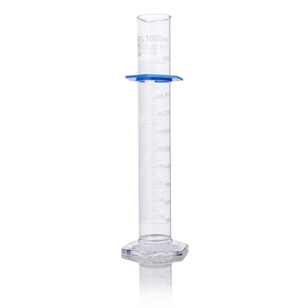 Globe Scientific Cylinder, Graduated, Globe Glass, 1000mL, Class A, To Deliver (TD), Dual Grads, ASTM E1272, 1/Box 8301000 Laboratory Equipment