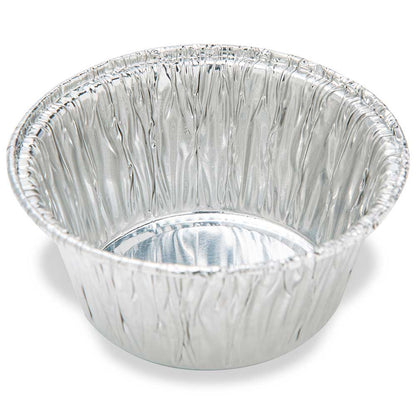 Globe Scientific Aluminum Weigh Dish, 70Mm Od, Crimped Side And Curled Lip 70 mL to 75 mL