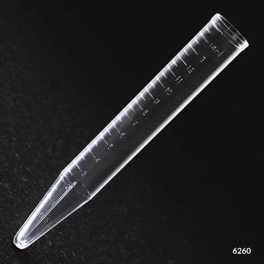 Globe Scientific Centrifuge Tube, 15mL, PS, Molded Graduations, with Separate Natural Plug Cap 6262 Laboratory Equipment