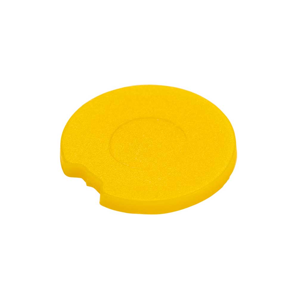 Globe Scientific 3030-CIY Cap Inserts, Yellow - Pack of 500