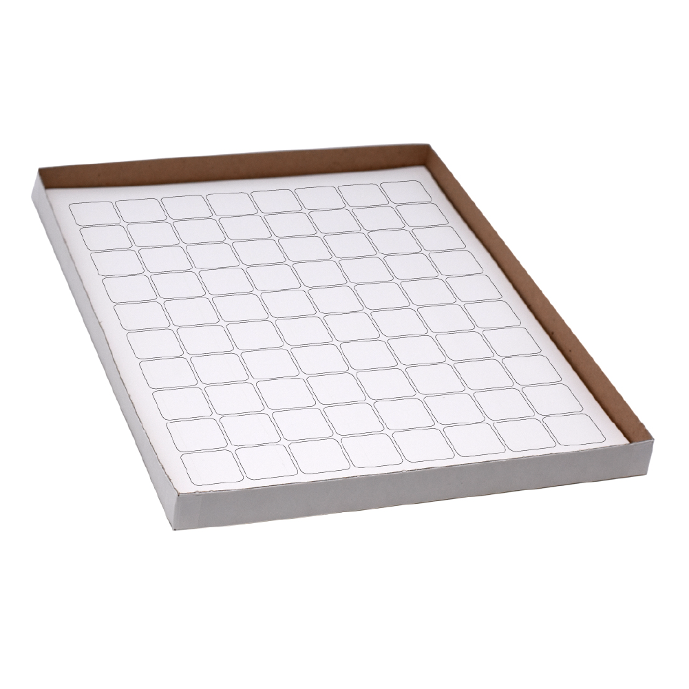 Globe Scientific LCS-25X25W cryogenic label sheets microscope slides