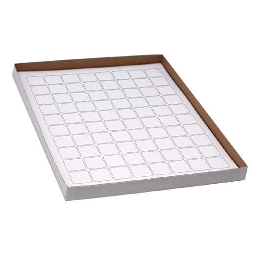 Globe Scientific LCS-25X25W cryogenic label sheets microscope slides