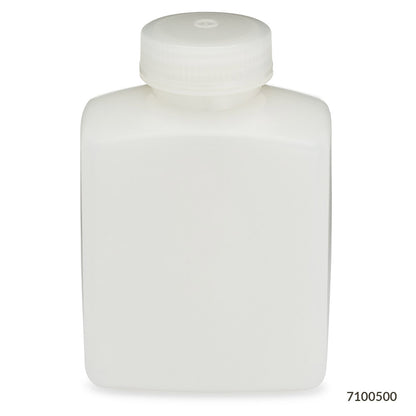 Globe Scientific Bottle, Rectangular, Hdpe Bottle, 48Mm Pp Screw Cap, (16Oz), 12/Pack 500 mL
