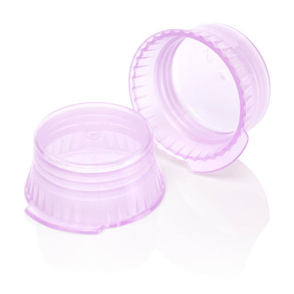 Globe Scientific Snap Cap, Translucent Lavender, Pe, For 16Mm Glass And Evacuated Tubes Standard
