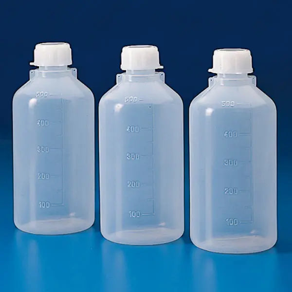 Globe Scientific Bottle with Screwcap, Narrow Mouth, LDPE, Graduated, 2000mL, 20/Bag, 2 Bags/Unit 600326B Laboratory Equipment