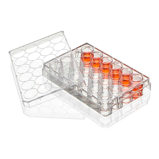 Globe Scientific Diamond SureGro 24-Well Cell Culture Plate TC-Treated TC-PLT-24