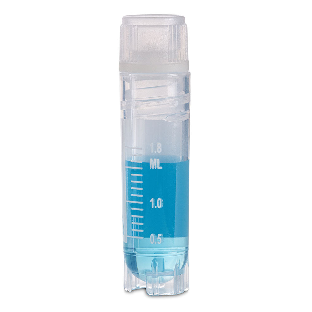 Cryogenic Vials, Sterile PP with O-Ring Screwcap — Internal & External Thread, 1.0–5.0 mL, 500/Case | Globe Scientific