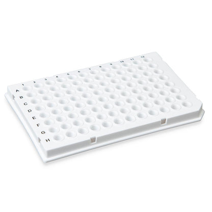 Globe Scientific 96-Well Pcr Plate, Low Profile, Half Skirt (Light Cycler-Style) 0.1 mL