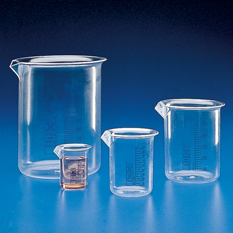 Globe Scientific Beaker, Pmp (Tpx), Printed Graduations 25 mL to 5000 mL