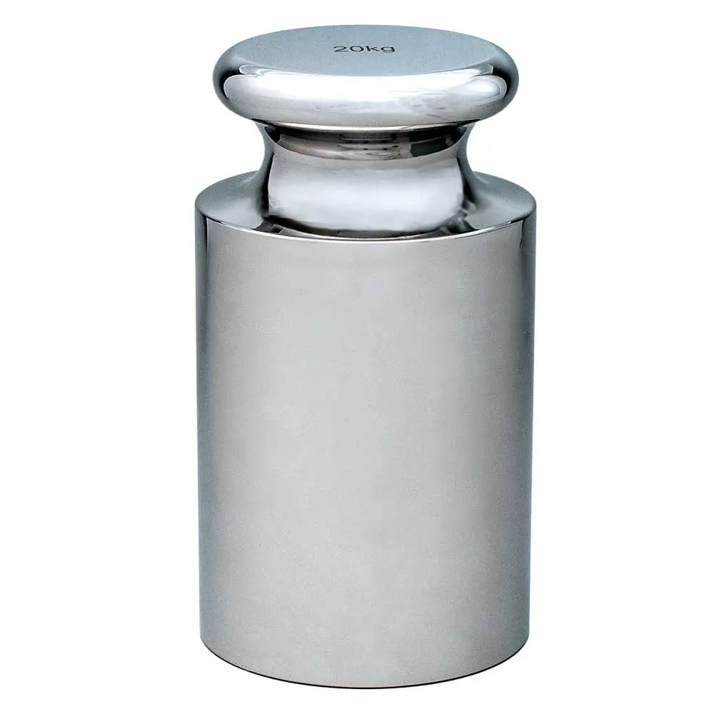 Calibration Weights, OIML Class E2/F1/F2, Stainless Steel — 50g to 20kg, ISO 17025 Cert Option, Single Weight/Pack | Globe Scientific