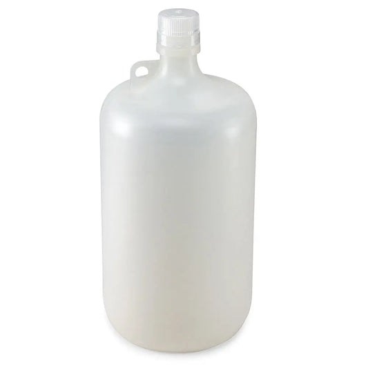 Globe Scientific Bottle, Narrow Mouth, PP Bottle, Attached PP Screw Cap, 4 Litres (1 Gallon) 7054000 Laboratory Equipment