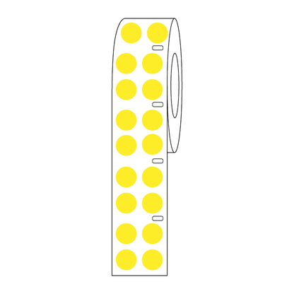 Globe Scientific LTC-13Y cryogenic label dots Yellow