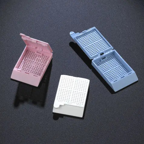 Globe Scientific Cassette, Biopsy Embedding with Attached Lid, 35¬∞ Writing Area, YELLOW, 500/Dispenser Box, 2 Boxes/Unit 1095Y Laboratory Equipment