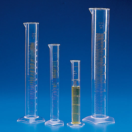 Globe Scientific Graduated Cylinders PMP (TPX) Molded Graduations 10-2000mL 10mL