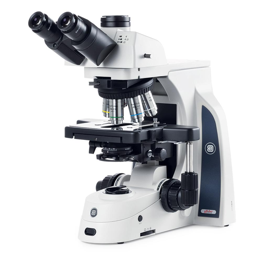 Globe Scientific Delphi-X Observer Trinocular Microscope EDX-1053-PLI for Anatomopathology with 25mm Field of View