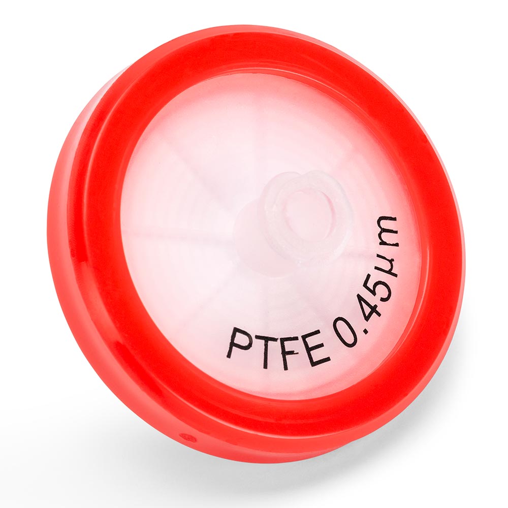 Globe Scientific PTFE Syringe Filter 0.45μm 30mm Non-Sterile SF-PTFE-4530