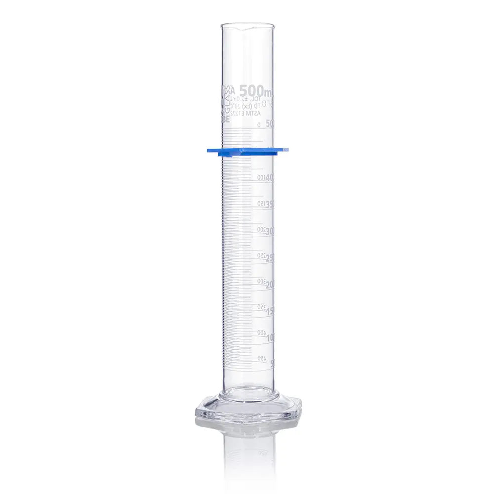 Globe Scientific Cylinder, Graduated, Globe Glass, 500mL, Class A, To Deliver (TD), Dual Grads, ASTM E1272, 1/Box 8300500 Laboratory Equipment
