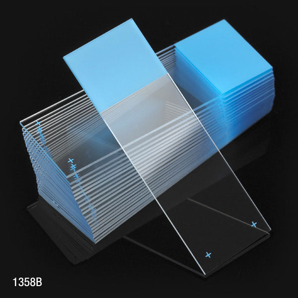 Diamond White Charged Microscope Slides, 25x75mm, 90° Ground Edges - Globe Scientific 1358