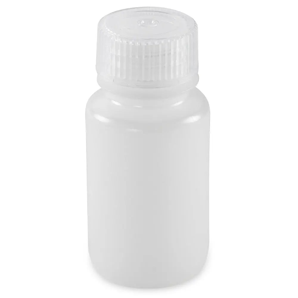 Globe Scientific Bottle, Wide Mouth, Round, HDPE with PP Closure, 60mL, Bulk Packed with Bottles and Caps Bagged Separately, 1000/Case 7510060BKS Laboratory Equipment