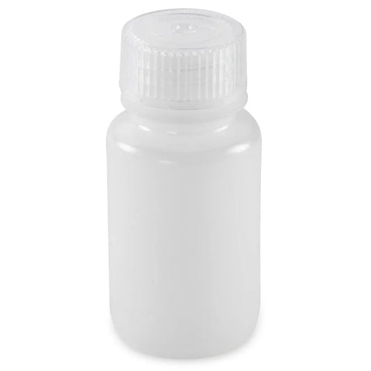 Globe Scientific Bottle, Wide Mouth, Round, HDPE with PP Closure, 60mL, Bulk Packed with Bottles and Caps Bagged Separately, 1000/Case 7510060BKS Laboratory Equipment