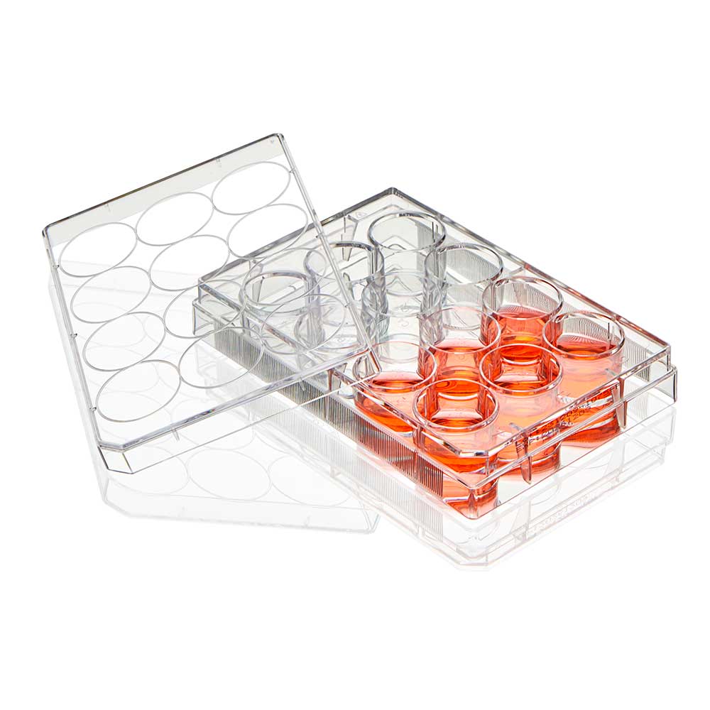 Globe Scientific Diamond SureGro 12-Well Cell Culture Plate TC-Treated TC-PLT-12