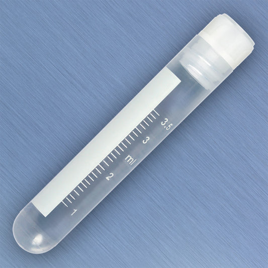 Globe Scientific 3004 4.0 mL Cryogenic Vial, TUBE: POLYPROPYLENE (PP) - CAP: POLYETHYLENE (PE) - Case of 500