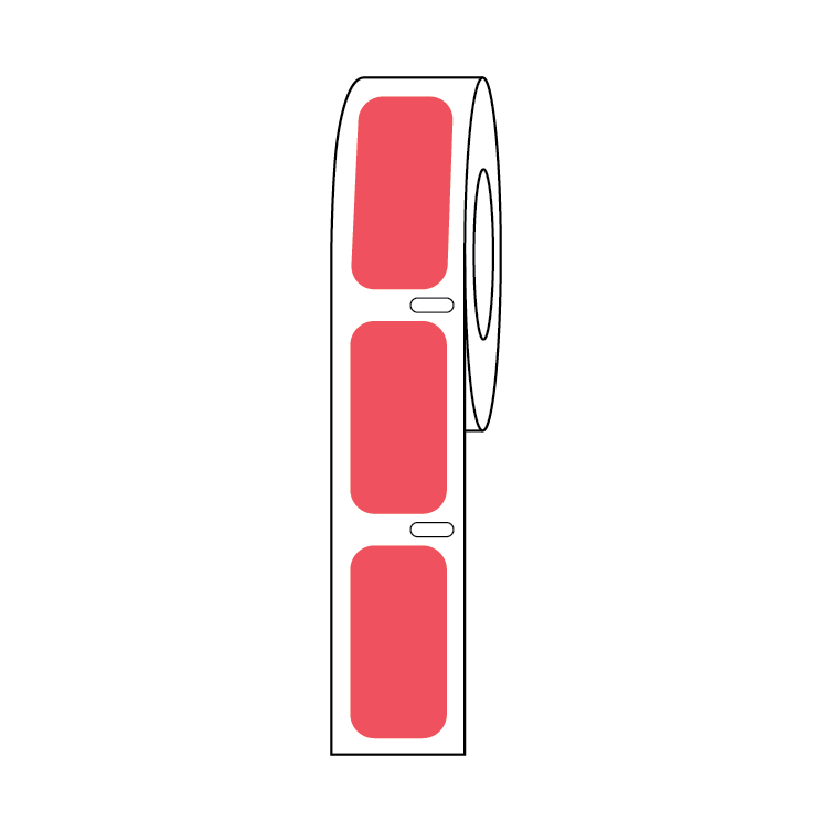 Cryogenic Direct Thermal Label Rolls, 9.5mm Dots to 51x19mm — 28 Sizes & Colors, Roll | Globe Scientific