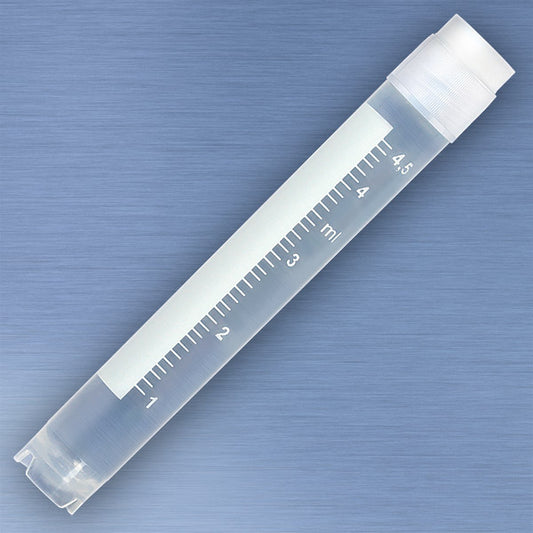 Globe Scientific 3015 5.0 mL Cryogenic Vial, TUBE: POLYPROPYLENE (PP) - CAP: POLYETHYLENE (PE) - Case of 500