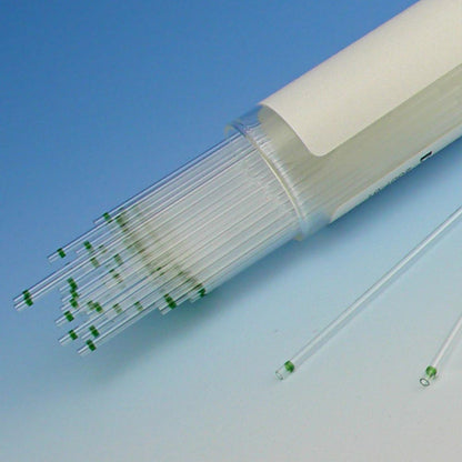 Globe Scientific Microhematocrit Capillary Tubes Ammonium Heparinized Green Tip - 1000/Box