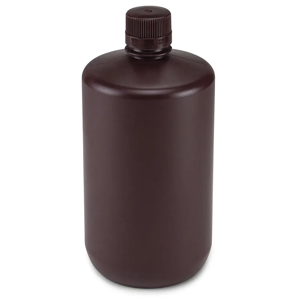 Narrow Mouth Boston Round Bottles, HDPE & Amber HDPE/PP with PP Closure — 4 mL to 8 L, Bulk Packed | Globe Scientific