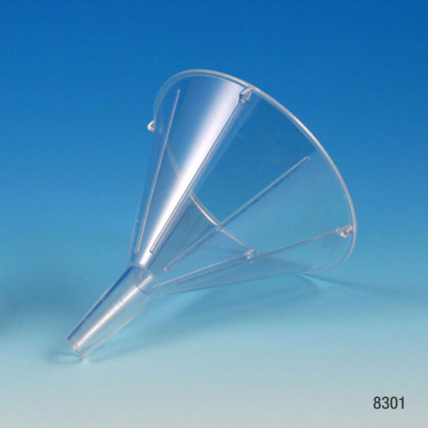 Disposable laboratory filter funnels polystyrene polypropylene - Globe Scientific